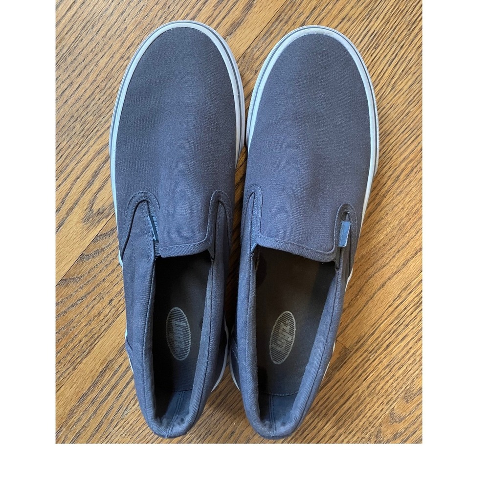 Lugz Mens Clipper Canvas Slip On Sneakers Charcoal Grey MSAMYC-0731 Size 9.5